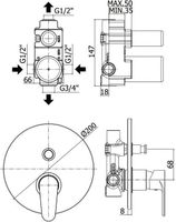 Набор смесителей Paffoni Green 5 в 1 (сет 8) (с внутренней частью) 00255126 — фото 5, Готовые комплекты для ванной комнаты