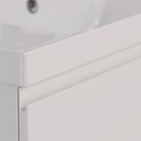 Тумба Lemark VEON MINI 90 см под 1 раковину, подвесная, с 1 ящик, цвет корпуса, фасада: Белый глянец арт-LM02VM90T — фото 3, Тумбы под раковину