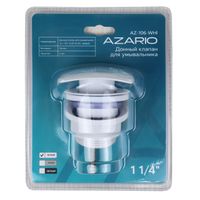 Товар: Донный клапан AZARIO для раковины, квадрат, CLIC-CLAC, G 1 1/4, латунь, белый арт-AZ-106-WHI - фото 1 Донный клапан AZARIO для раковины, квадрат, CLIC-CLAC, G 1 1/4, латунь, белый арт-AZ-106-WHI — фото 1, Донные клапаны