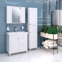 Тумба напольная с умывальником OSTIN 80 /1дв+2ящ// AQUA DE MARCO 5080WCOST/1 — фото 7, Тумбы с раковиной