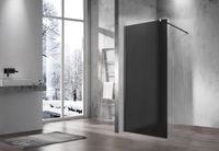 Душевая перегородка Walk-In , 900*2000, вороненая сталь, стекло матовое тонированное арт-VSW-1H900GFGM — фото 1, Душевые перегородки