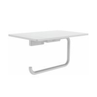 Держатель для туалетной бумаги с полочкой Rose RG1805C, белый — фото 1, Держатели туалетной бумаги