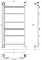 Товар: Полотенцесушитель водяной Сунержа Галант+ 800х400 Шампань 020-0200-8040 - фото 2 Полотенцесушитель водяной Сунержа Галант+ 800х400 Шампань 020-0200-8040 — фото 2, Водяные полотенцесушители