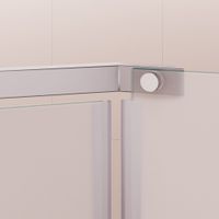 Душевой уголок RGW PA-081 100x100, профиль хром, стекло матовое/6 мм, арт-35088100-21 — фото 3, Душевые уголки трапеция