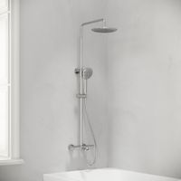 Душевая стойка с изливом и термостатом для ванны/душа Game, с регулировкой по высоте, цвет хром, арт. арт-SC3001LCH — фото 2, Душевые стойки