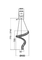 Подвесной светильник Maytoni арт-P097PL-L48BS3K — фото 9, Подвесные светильники