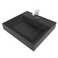 Товар: Раковина "LUXOR-60 см" черная матовая, на стиральную машину арт-11.R01.60.210 - фото 4 Раковина "LUXOR-60 см" черная матовая, на стиральную машину арт-11.R01.60.210 — фото 4, Раковины на стиральную машину