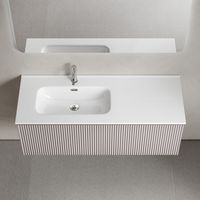 Тумба подвесная SANCOS Snob R 1.0 1195х445х406, c одним ящиком оснащенным доводчиками, Doha Soft , арт. арт-SNR1.0120LSM — фото 2, Тумбы под раковину