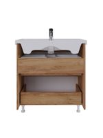 Товар: Тумба под раковину VIGO Wave 80 напольная 385 дуб золотой - фото 3 Тумба под раковину VIGO Wave 80 напольная 385 дуб золотой — фото 3, Тумбы под раковину