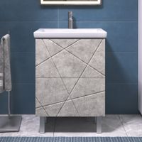 Тумба под раковину VIGO Geometry 60 напольная бетон арт-015 бетон — фото 2, Тумбы под раковину