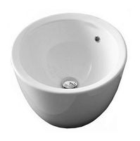 Товар: Раковина Scarabeo MATTY накладная с переливом без отверстий цвет белый арт-8055 - фото 2 Раковина Scarabeo MATTY накладная с переливом без отверстий цвет белый арт-8055 — фото 2, Раковины накладные