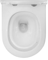 Унитаз подвесной Azario Eclat 520x365x365, безободковый, система слива "Скрытое Торнадо", с быстросъемным сидением микролифт арт-AZ-2381-A — фото 8, Подвесные унитазы