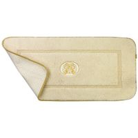 Коврик д/ванной комнаты 60х120 см., вышивка логотип MIGLIORE, кремовый, окантовка золото арт-31918 — фото 5, Коврики для ванной комнаты