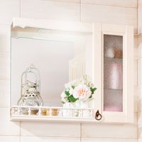 Товар: Зеркало со шкафчиком и балюстрадой Бриклаер КАНТРИ 75SB, бежевый дуб прованс - фото 1 Зеркало со шкафчиком и балюстрадой Бриклаер КАНТРИ 75SB, бежевый дуб прованс — фото 1, Шкафы для ванной