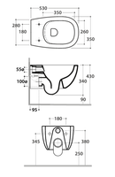 Унитаз GLOBO DAILY подвесной цвет белый матовый DNS02BO — фото 2, Подвесные унитазы