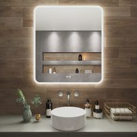 Зеркало с LED-подсветкой AMAZON MUSIC (80*90) /AQUA DE MARCO AmzMus80/90 — фото 1, Зеркала в ванную комнату