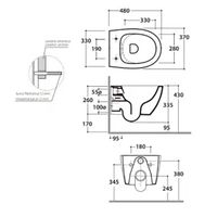 Унитаз GLOBO 4ALL подвесной безободковый цвет белый MDS04BI — фото 2, Подвесные унитазы