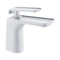 Товар: Смеситель для раковины Rose R14F R1401F, белый/хром - фото 1 Смеситель для раковины Rose R14F R1401F, белый/хром — фото 1, Смесители для раковины