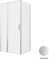 Душевой уголок Allen Brau Priority 100x80 3.31029.BA + 3.31041.BA серебро браш 3.31029.BA + 3.31041.BA — фото 1, Прямоугольные душевые уголки