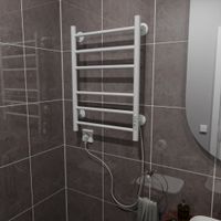 Полотенцесушитель электрический ВИД 10 610х400 правый, скр.монтаж, СНШ, белый матовый(RAL 9016), (Ferrum), Маргроид арт-10-6040-1049-9016R — фото 2, Электрические полотенцесушители