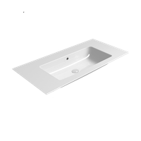 раковина подвесная/встраиваемая PURA 100x50 белый арт-8844111 — фото 2, Раковины подвесные