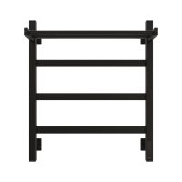 Полотенцесушитель электрический Grota Lore 530х600 черный Lore 530х600 RAL9005 EL — фото 5, Электрические полотенцесушители