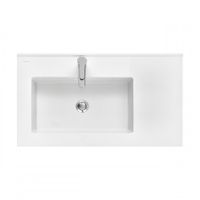 Раковина КВАДРО Про 80, левая арт-1A734431QA01L — фото 3, Раковины подвесные