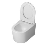 Товар: Унитаз подвесной Grossman GR-4499MSQ (520х360х365) безободковый,смыв торнадо,белый матовый с тонкой крышкой,микролифт,1 место - фото 2 Унитаз подвесной Grossman GR-4499MSQ (520х360х365) безободковый,смыв торнадо,белый матовый с тонкой крышкой,микролифт,1 место — фото 2, Подвесные унитазы