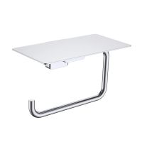 Tivoli Держатель туалетной бумаги с полкой, хром арт-AQM7307CR — фото 1, Держатели туалетной бумаги