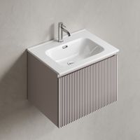 Тумба подвесная SANCOS Snob R 1.0 590х445х406, c одним ящиком оснащенным доводчиками, Doha Soft , арт. арт-SNR1.060SM — фото 3, Тумбы под раковину