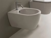 Биде Scarabeo MOON подвесное с одним отверстием цвет белый матовый арт-5521 41 — фото 2, Биде подвесные