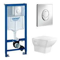 КОМПЛЕКТ Grohe + BIEN: Инсталляция 38721001 Grohe Rapid SL + Bien DOR Унитаз подвесной с функцией биде с гигиеническим покрытием в комплекте с сиденьем микролифт DRKA050AMVP1W5000 GRH721DORVP1 — фото 2, Комплекты унитаз + инсталляция