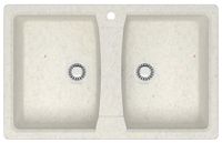 Товар: Кухонная мойка AZARIO Elmas 780х500х190 двойная, искусственный мрамор, цвет хлопок арт-CS00079898 - фото 3 Кухонная мойка AZARIO Elmas 780х500х190 двойная, искусственный мрамор, цвет хлопок арт-CS00079898 — фото 3, Кухонные мойки