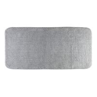 Коврик д/ванной комнаты 70х140 см., без вышивки, серый, окантовка серебро 30755 — фото 1, Коврики для ванной комнаты