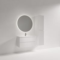 Тумба подвесная SANCOS Snob R 890х390х500, c двумя ящиками оснащенными доводчиками, Bianco, арт. арт-SNR90/39W — фото 4, Тумбы под раковину