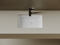 Раковина встраиваемая снизу Ceramicanova Era 525x345x175мм, c отверстием слива - перелива белый, арт. арт-CN15004 — фото 5, Раковины встраиваемые снизу