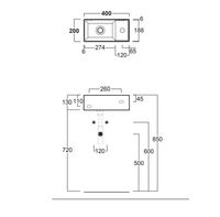 Товар: Раковина SIMAS AGILE подвесная или накладная с одним отверстием с полкой правой цвет белый арт-AG20 - фото 2 Раковина SIMAS AGILE подвесная или накладная с одним отверстием с полкой правой цвет белый арт-AG20 — фото 2, Раковины накладные
