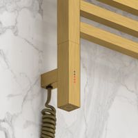 Полотенцесушитель электрический Сунержа Модус 3.1 800х500 МЭМ левый Состаренная латунь арт-051-5900-8050 — фото 2, Электрические полотенцесушители