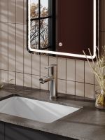 Agger Easy смеситель для раковины однорычажный, сатин матовый арт-A3102122 — фото 3, Смесители для раковины