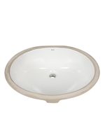 BOND Раковина встраиваемая под столешницу 49,5х40,5х21см овальная белая с переливом арт-S98-490 — фото 9, Раковины встраиваемые снизу