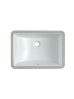 BOND Раковина встраиваемая под столешницу 53х37,5х20см прямоугольная белая с переливом арт-S96-530 — фото 8, Раковины встраиваемые снизу