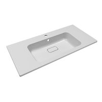 Тумба подвесная с умывальником PARMA 100 /белая/ AQUA DE MARCO 5100WPAR — фото 11, Тумбы с раковиной