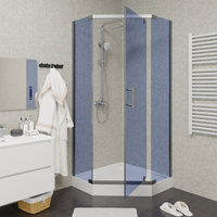 Ограждение VIVA90B N душевое Ceruttispa без поддона (90x90x195) — фото 127, Прямоугольные душевые уголки