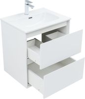 Тумба под раковину Aquanet Милан 60 белый глянец арт-00336367 — фото 3, Тумбы под раковину