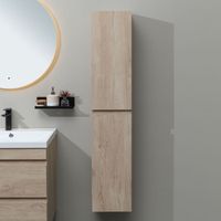 Шкаф-пенал Aquanet Нота New 30 дуб светлый арт-00334201 — фото 9, Пеналы для ванной комнаты