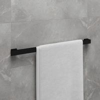 Полотенцедержатель SMOOTH LINE одинарный, черный арт-9782023 — фото 1, Полотенцедержатели