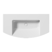 раковина подвесная/встраиваемая NORM 100x52 белый арт-8643111 — фото 1, Раковины подвесные