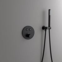 Душевая система встроенная с термостатом Timo Saona SX-2370/03SM черный — фото 4, Душевые системы