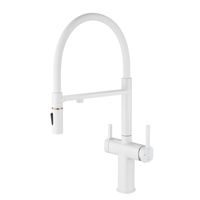 Смеситель для кухни с подключением фильтра для воды Rose , белый арт-R358C — фото 1, Смесители для кухни