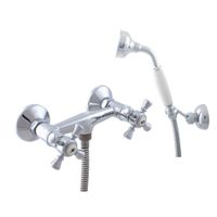 Смеситель Morava retro для душа с душевым комплектом, держатель неподвижный, арт-MK380.5/2 — фото 1, Смеситель для душа